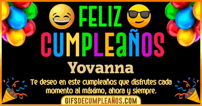 Feliz Cumpleaños Yovanna